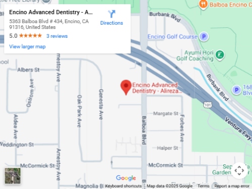 Get Directions to Encino Advanced Dentistry in Encino, CA