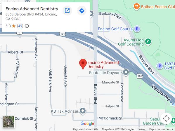 Get Directions to Encino Advanced Dentistry in Encino, CA